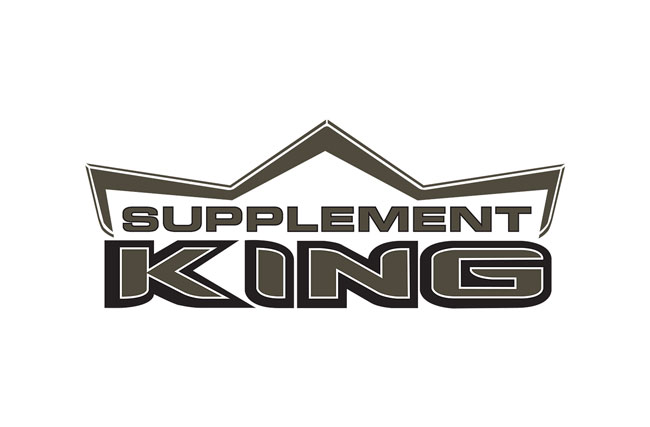 Supplement King Logo, Gold and Black
