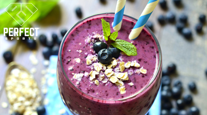 Featured image for “PERFECT Blueberry Oatmeal Protein Shake”