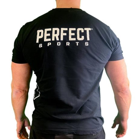 PERFECT Sports Black T-Shirt with Side Logo