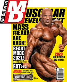 PERFECT Sports AD, ALTRD STATE, Muscular Development Front Cover As Seen in MD icon - MARCH 21
