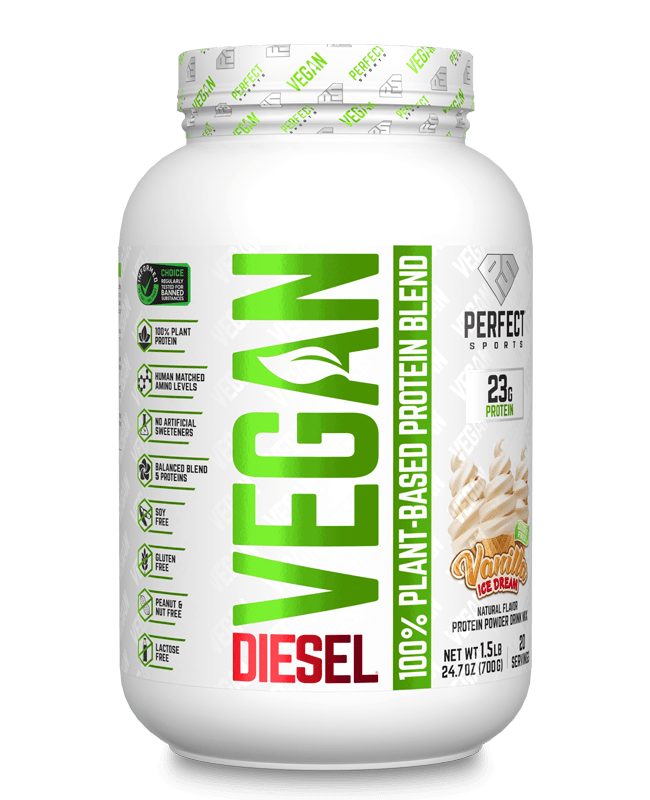DIESEL Vegan 100% Plant-Based Protein in Vanilla Ice Dream Flavour