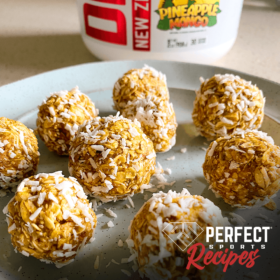 Pineapple Mango Protein Bliss Balls with DIESEL New Zealand Whey Protein Isolate