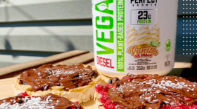 High Protein Vegan Pb & J Rice Cake Recipe With DIESEL Vegan By PERFECT Sports