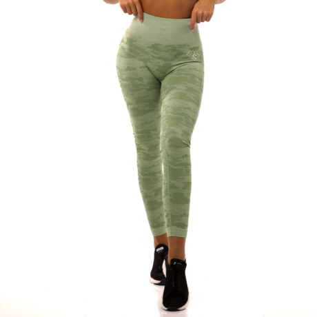 Criss-Cross PERFECT Sports Yoga Set in Camouflage Green